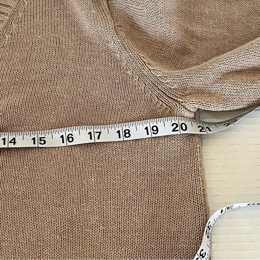 Nordstrom Women’s Vintage Long Sleeve Linen Blend Button Up Cardigan Sweater L - Picture 8 of 11